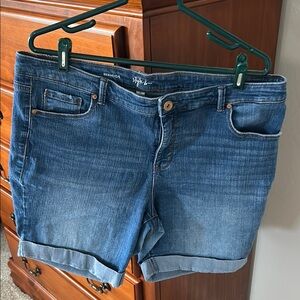 Blue Denim Bermuda Shorts